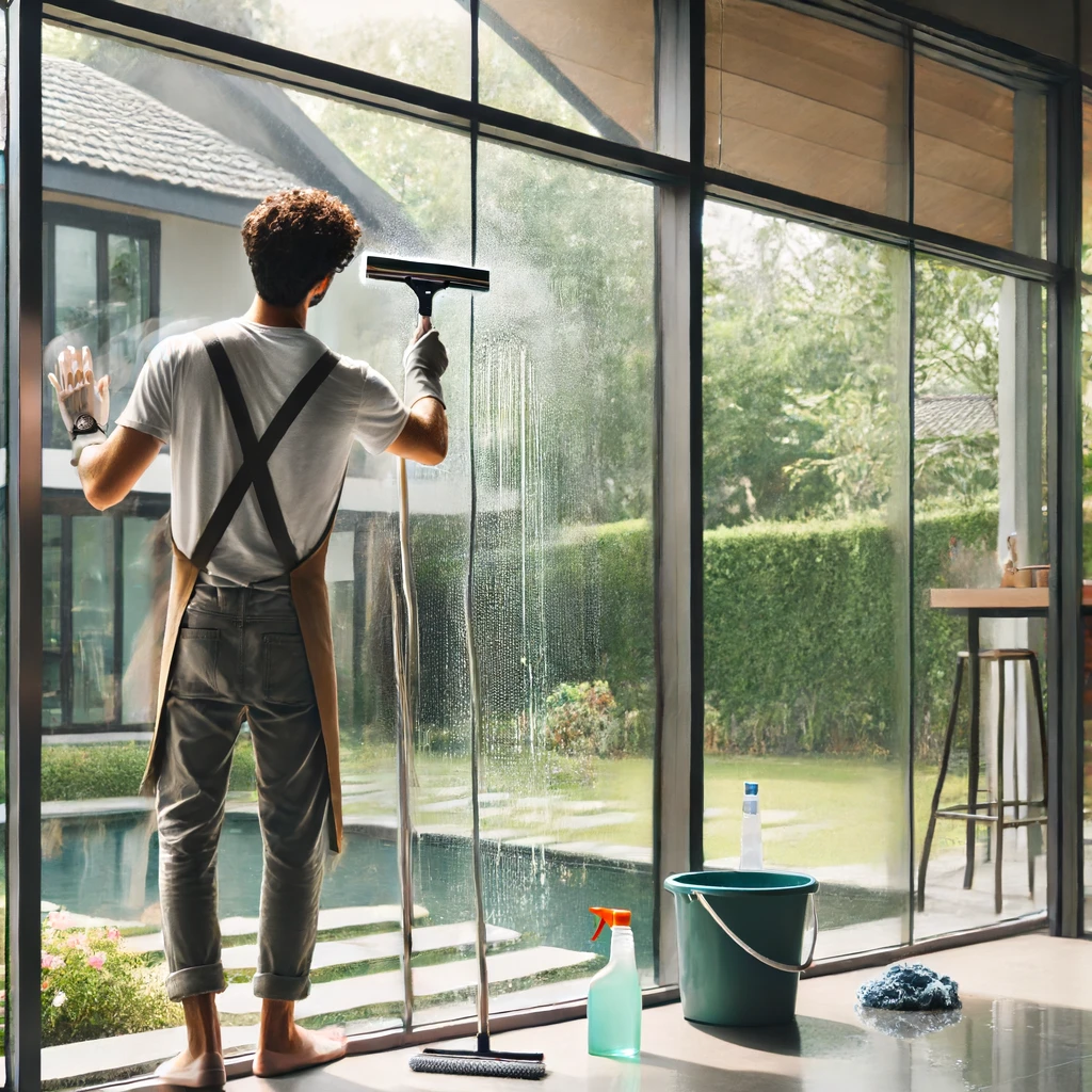 Cleaning glass windows