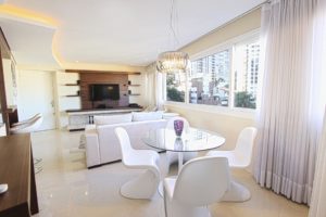 Glass table in apartment 