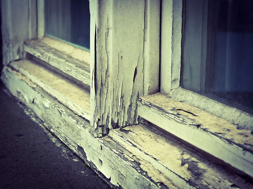 Rotting window frame